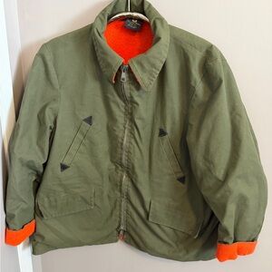 VTG Thermo-King Reversible HEAVY Hunting Jacket Game Pocket XL Montreal